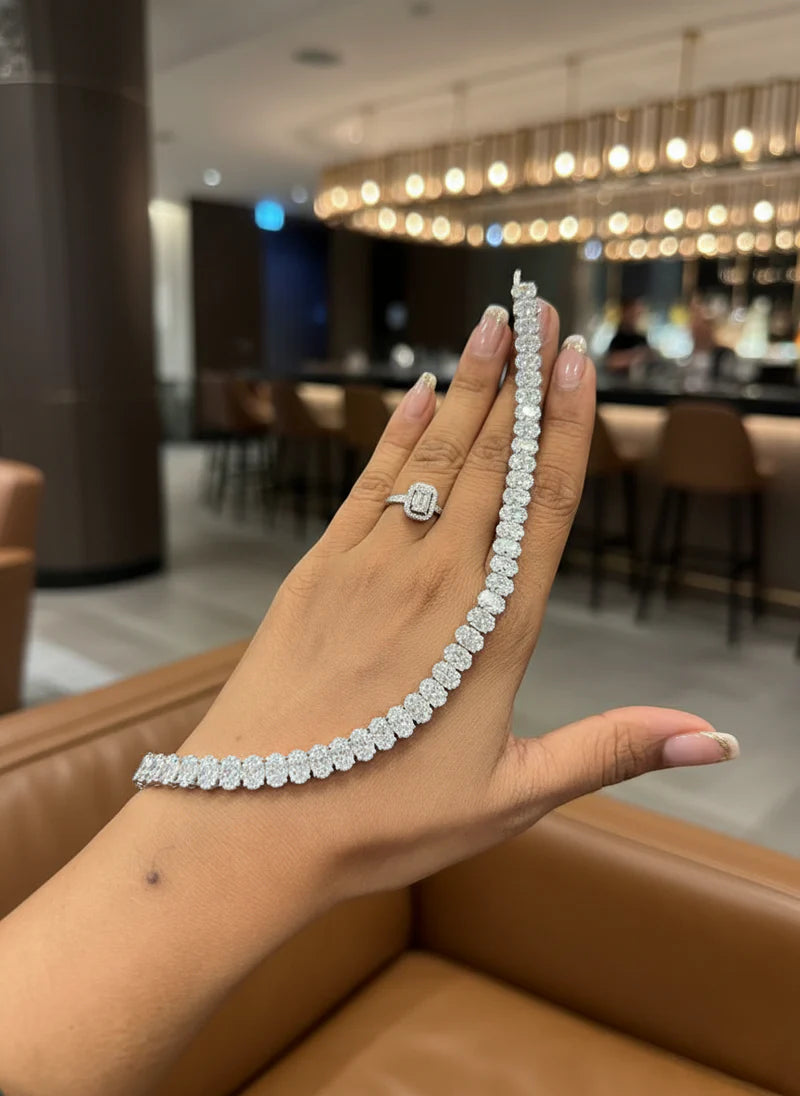 5ct Lab Diamond Tennis Bracelet | Classic Elegance | IGI Certified