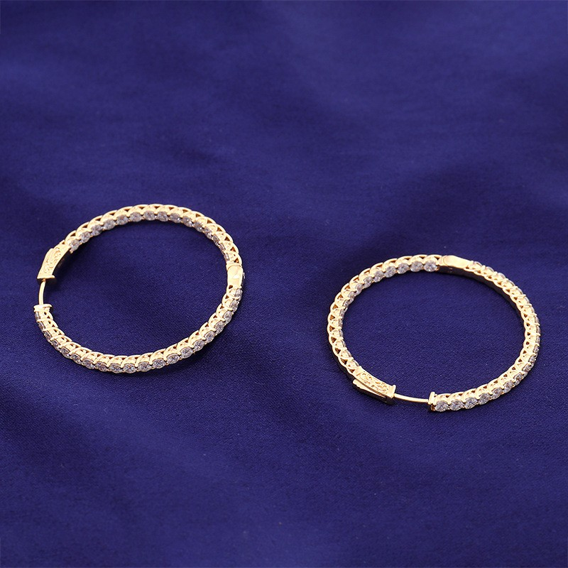 Personalized Large Diameter Statement Earrings | Luxury Hoop Jewelry