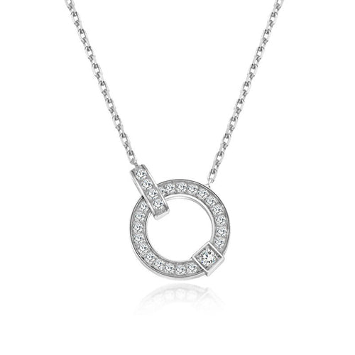 18K Gold Diamond Clavicle Necklace | Minimalist Luxury