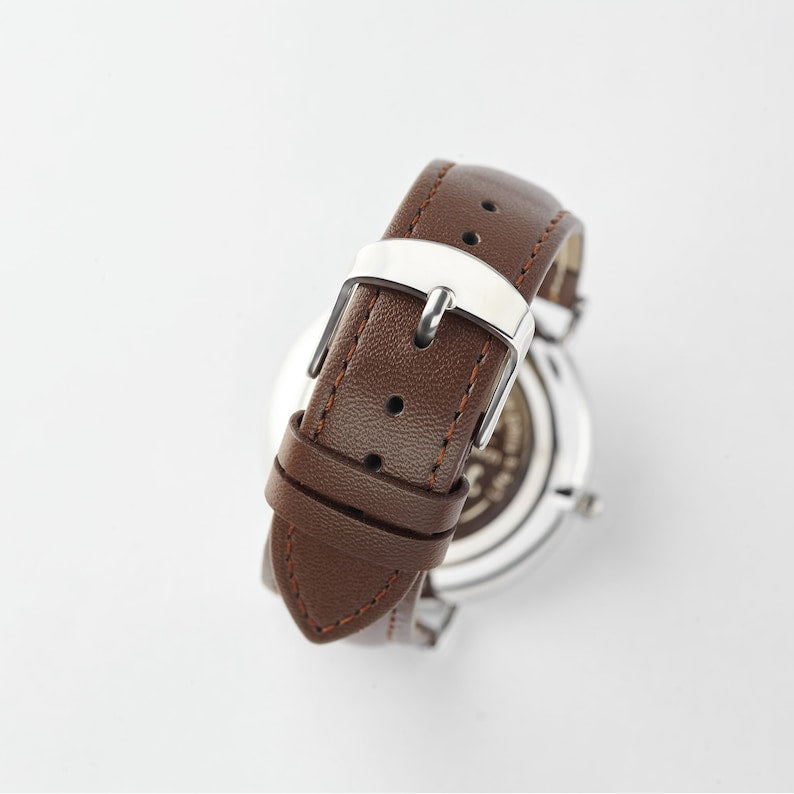 Custom Engraved Watch for Him | Personalized Anniversary & Wedding Gift