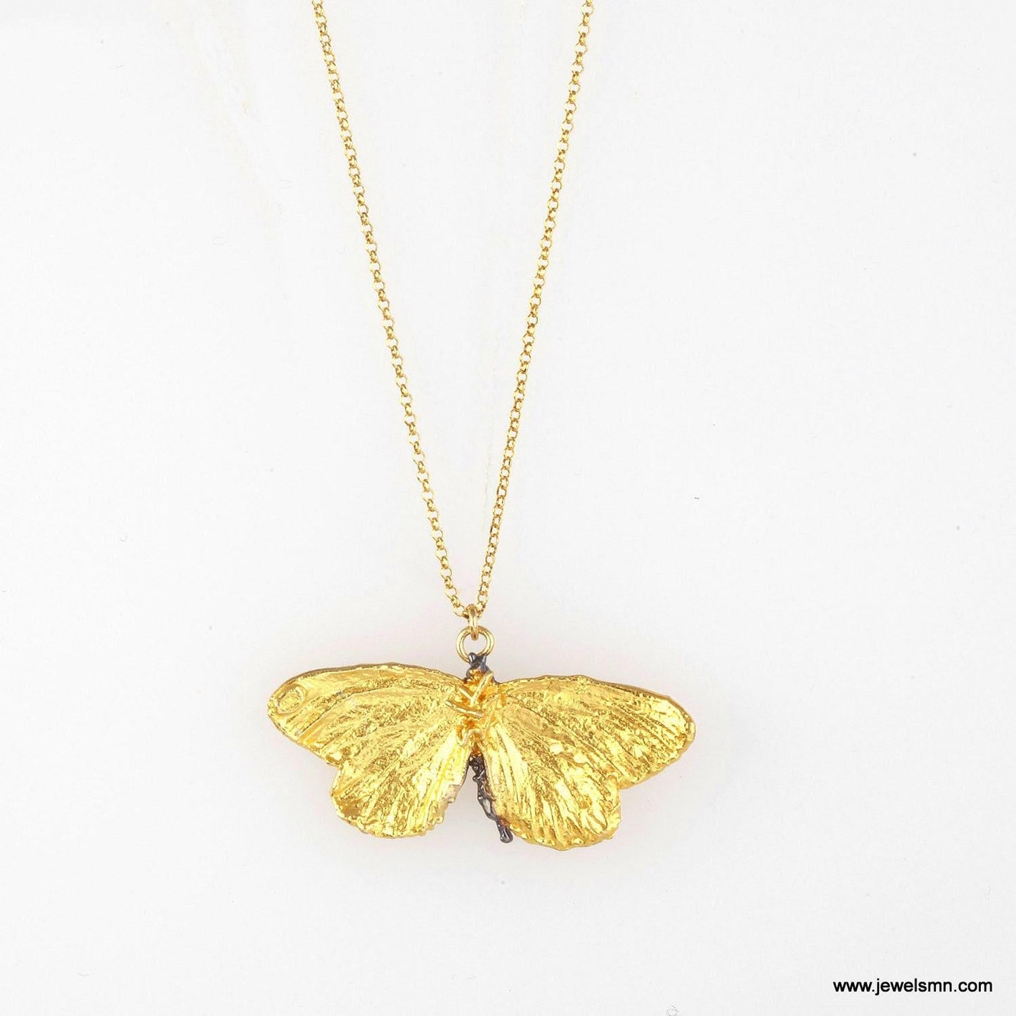 Butterfly Necklace | Sustainable Luxury | Gold Plated Recycled Silver