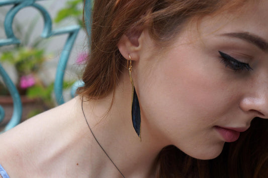 Sterling Silver Olive Branch Earrings | Delicate Leaf Design | Peace & Luxury
