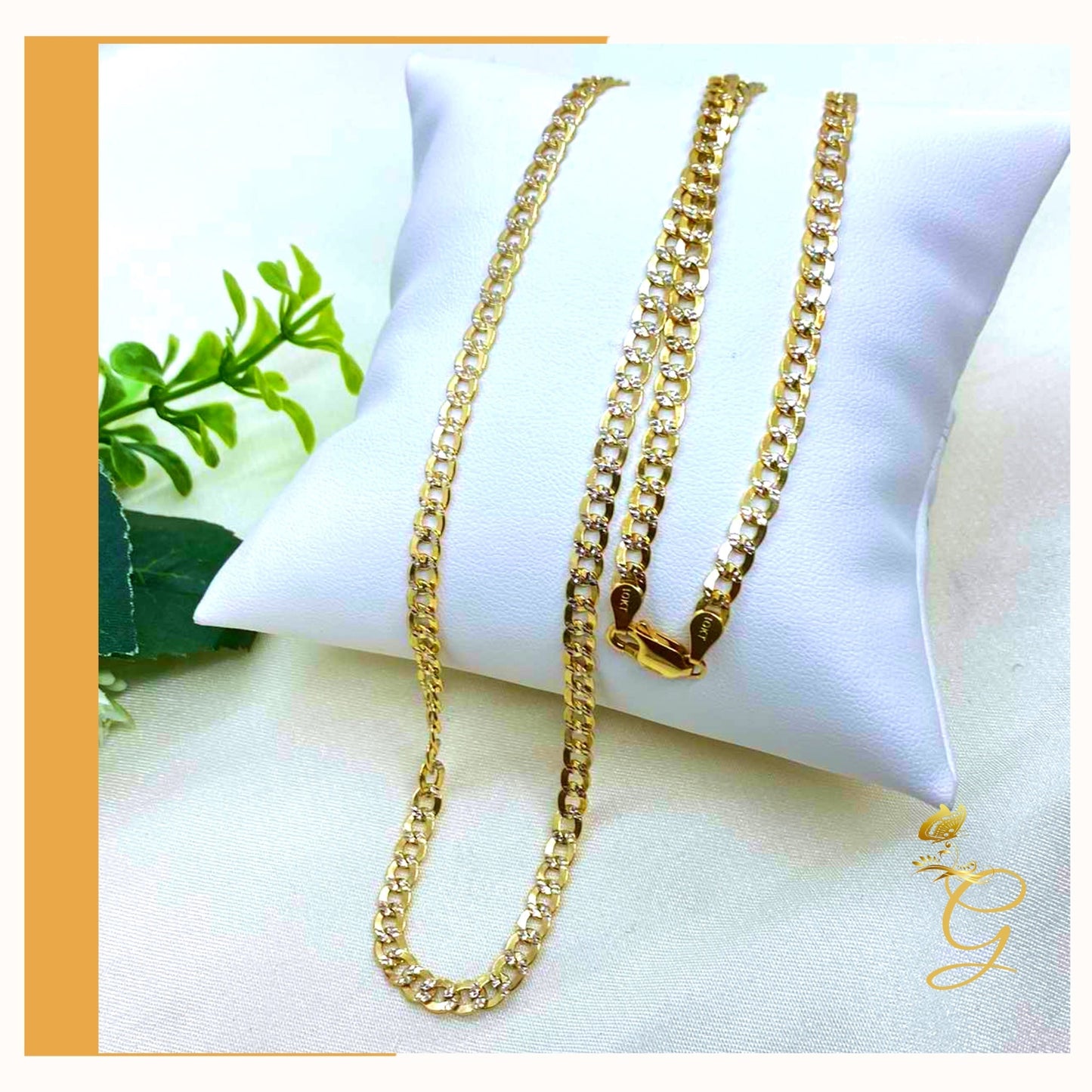 10K Gold Diamond Cut Cuban Link Chain 24" | 4.41MM | Men's Luxury