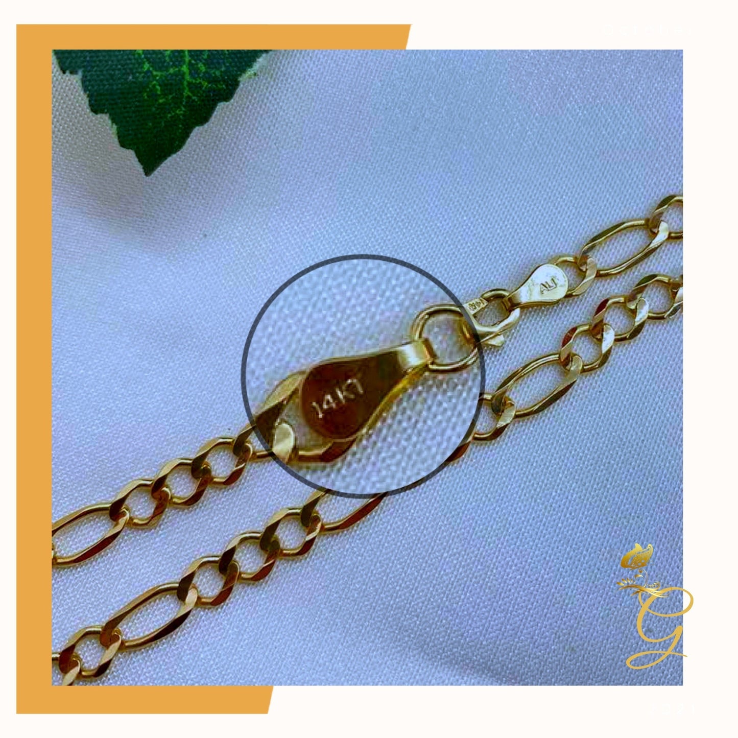 14K Real Solid Gold Figaro Chain 24" | 4.7MM | Men's Luxury