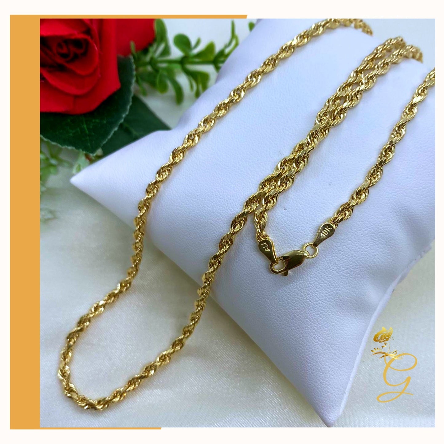 10K Gold Rope Chain 24" | 3.06MM | Classic Luxury Necklace