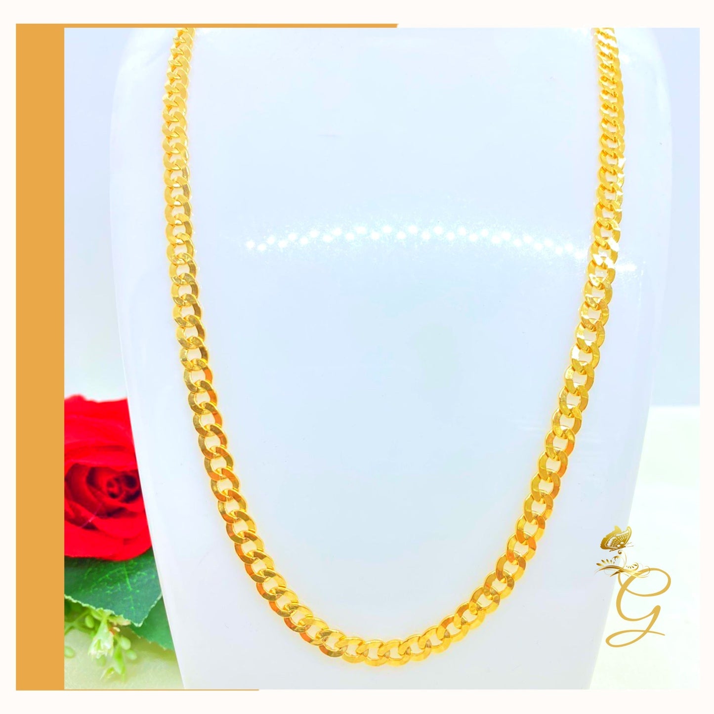 10K Gold Cuban Link Chain 24" | 5.53MM | Men's Luxury Statement