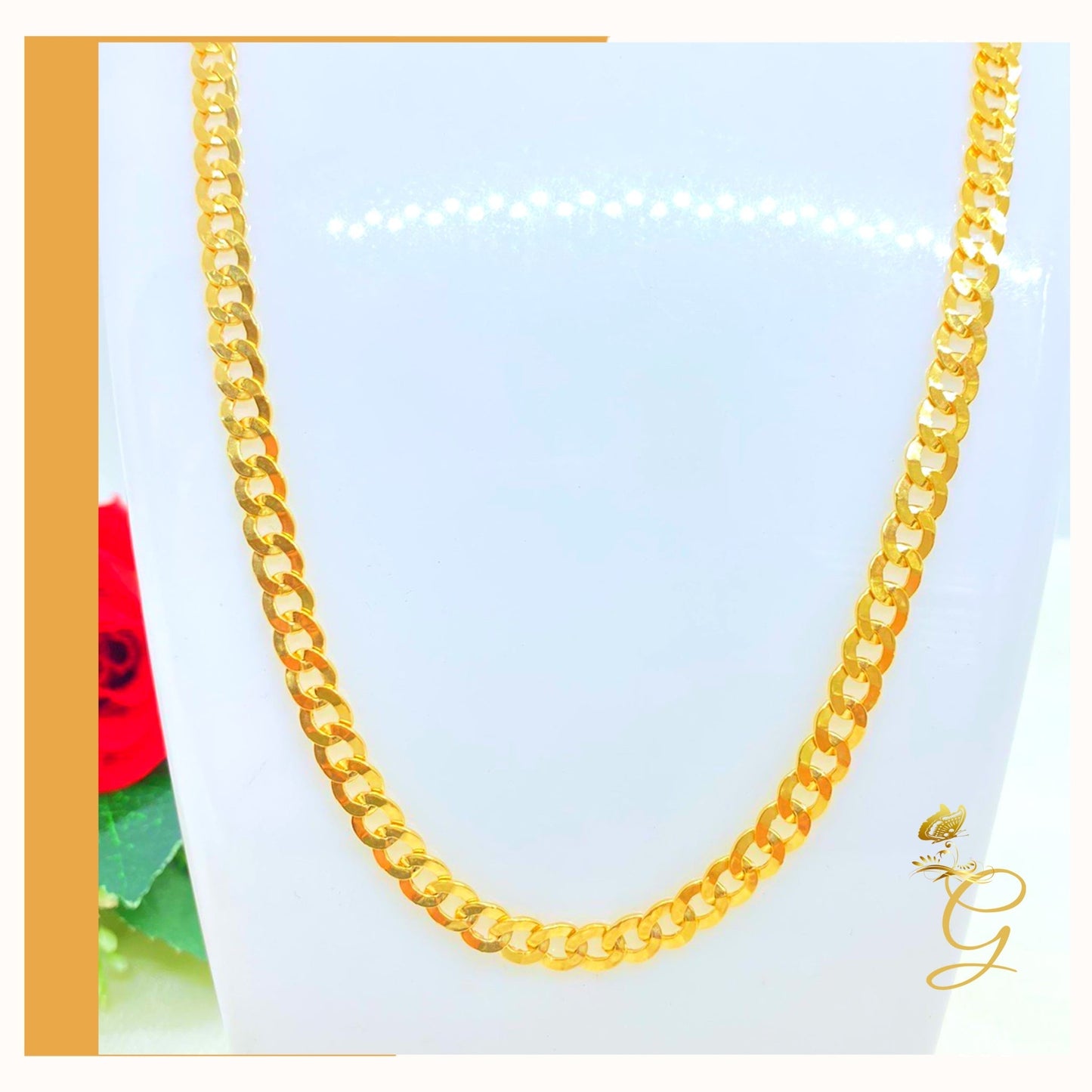 10K Gold Cuban Link Chain 24" | 5.53MM | Men's Luxury Statement