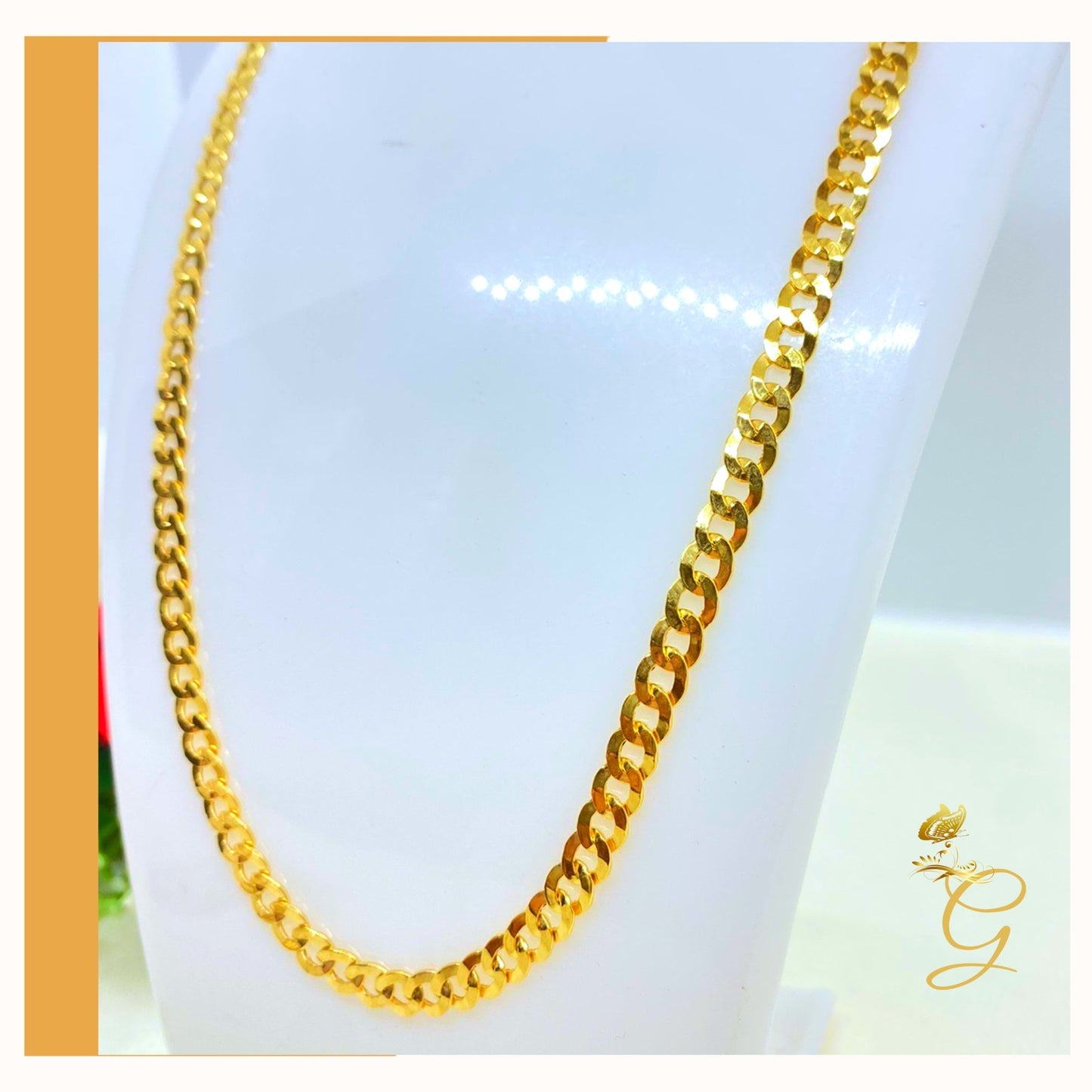 10K Gold Cuban Link Chain 24" | 5.53MM | Men's Luxury Statement
