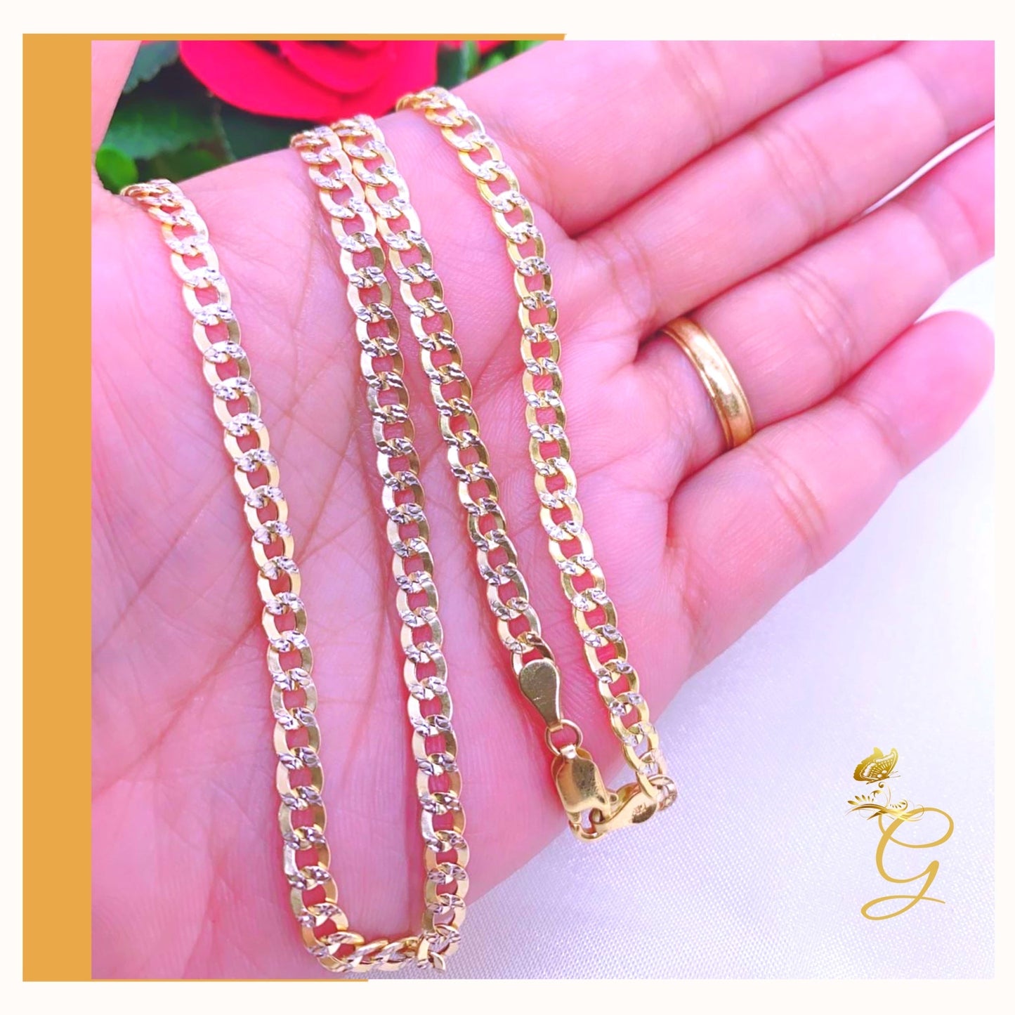 10K Gold Diamond Cut Cuban Link Chain 24" | 4.41MM | Men's Luxury