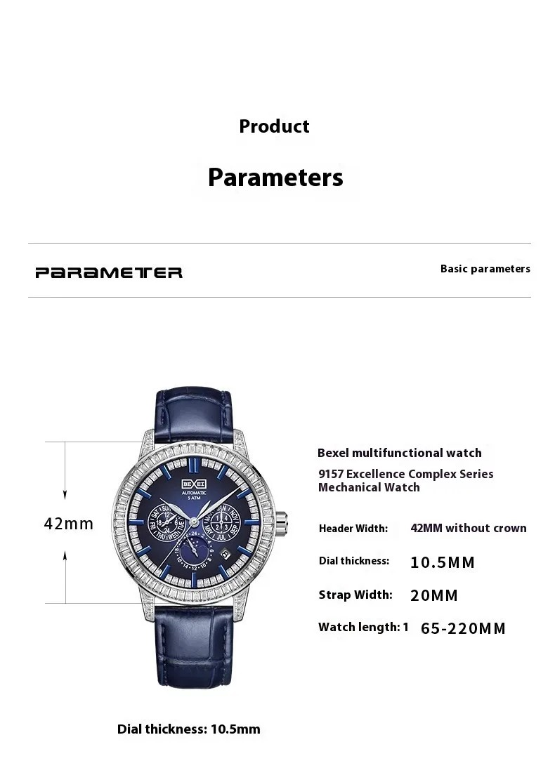 BEXEI® Excellence 9157 – The Precision Crown | Ultra-Luxury Timepiece